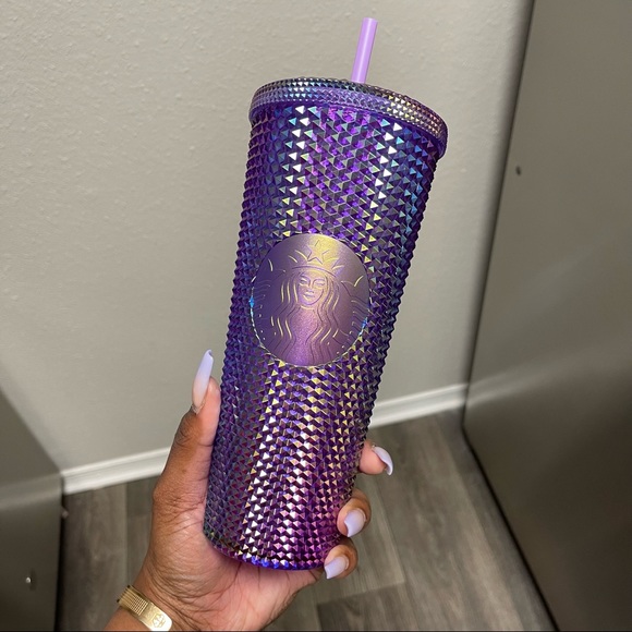 Starbucks Accessories - Starbucks Purple Oil Slick Studded Tumbler Target Exclusive